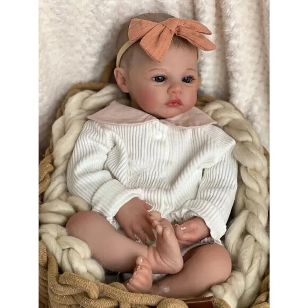 RXDOLL Realistic Reborn Baby Dolls Girl Silicone  19 Inch Newborn Baby Doll